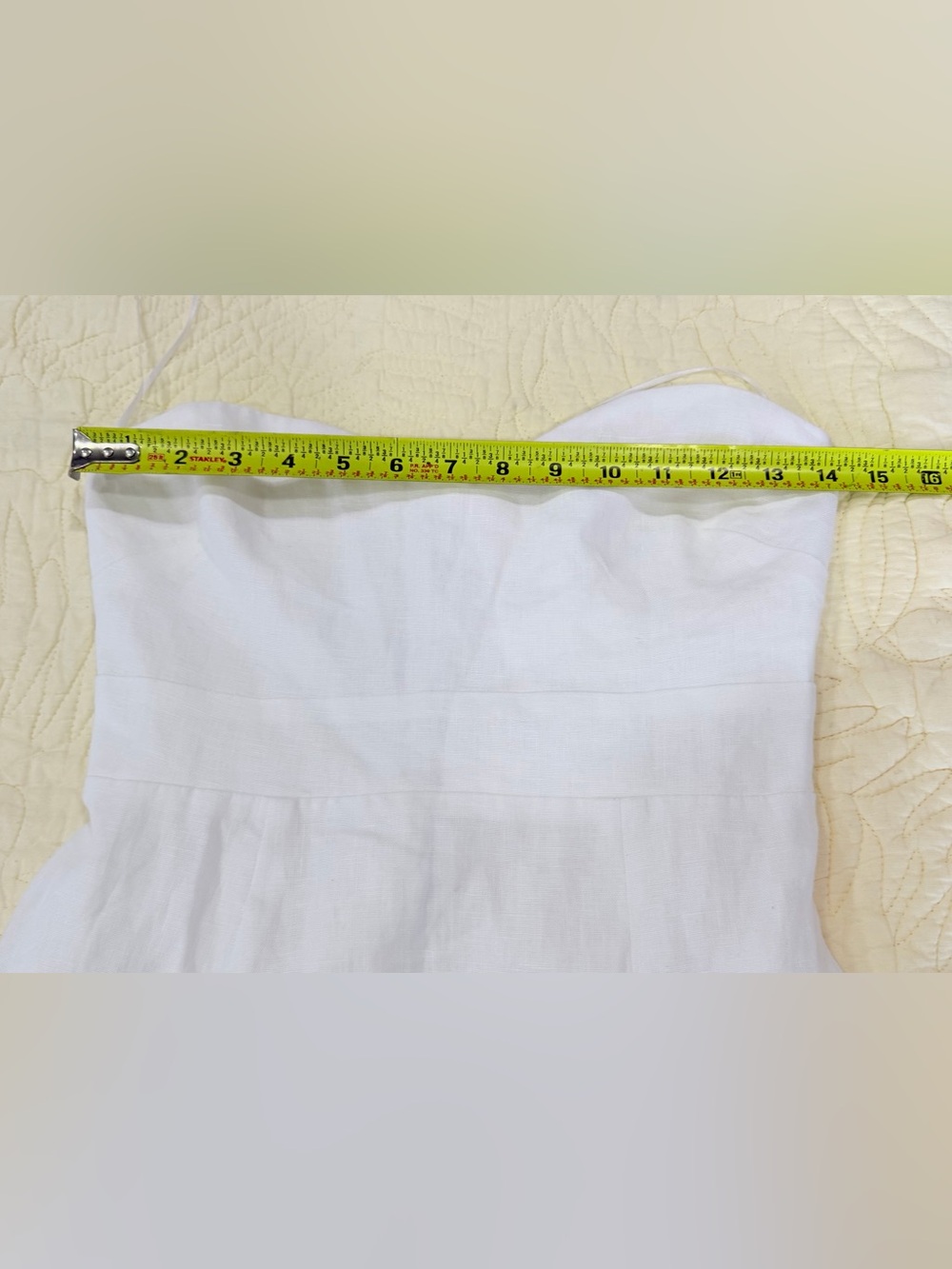 Reformation White Linen Maxi Skirt with Ruffle Hem - Picture 10 of 10